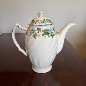 Johnson Bros English Coffee Pot - Ivy Pattern